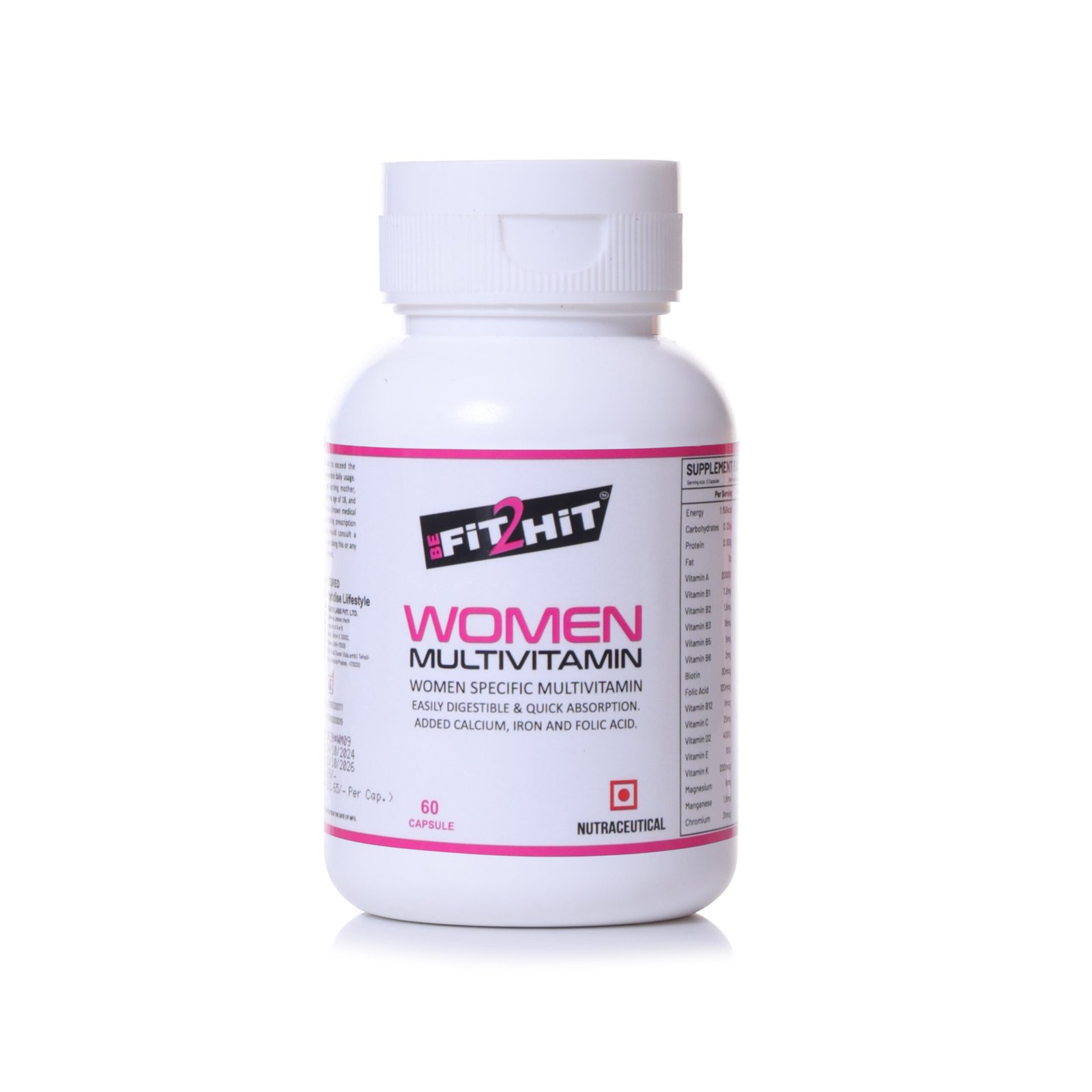 1 Women Multivitamin Capsules with Iron, Biotin, Calcium, Zinc & Folic Acid | Daily Energy, Immunity, Hormonal Balance, Hair Skin Nail Support | 60 Veg Capsules - Image 1