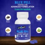 BE FIT2HIT Blue Pill Testo 13X – Advanced Testosterone Booster for Energy, Strength & Men's Performance | 60 Tablets - Image 4