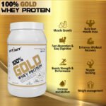 100% Gold Whey Protein | 24g Protein with 6.5g BCAA, 500mg L-Glutamine | Whey Isolate & Concentrate Blend for Muscle Gain, Strength & Recovery | Chocolate Flavour – 1Kg - Image 5